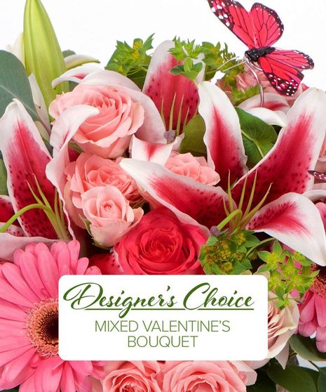 Valentine's Day Mixed Flower Bouquet - Custom Design